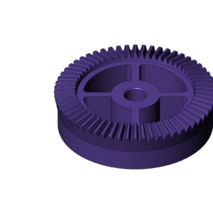 Metric Bevel Gear with Cut Out (Diameter 150mm) - Print Friendly 2