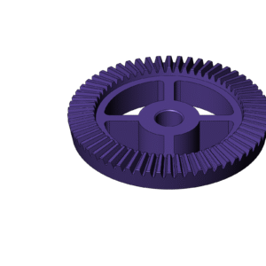 Metric Bevel Gear with Cut Out (Diameter 150mm) - Print Friendly
