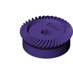 Metric High Power Bevel Gear (Diameter 40mm) - Print Friendly 2