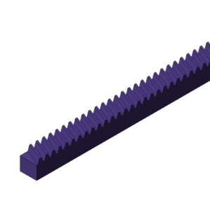 Metric Parallel Gear Rack - Low Profile