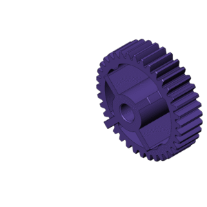 Metric Round Gear with Cut Out (Diameter 72mm)
