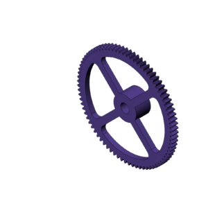Metric Round Gear with Cut Out (Diameter 64mm)
