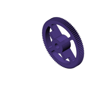 Metric Round Gear with Cut Out (Diameter 135mm)