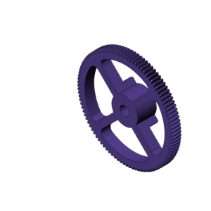 Metric Round Gear with Cut Out (Diameter 100mm)