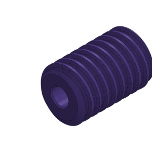 Metric Round Worm Gear (Diameter 21mm)