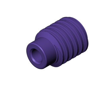 Metric Round Worm Gear (Diameter 25mm)