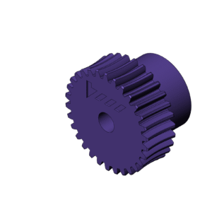 Metric Worm Gear (Diameter 24mm)