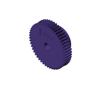 Metric Worm Gear (Diameter 50mm)