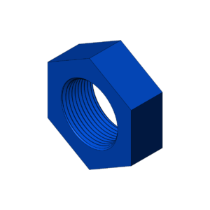 Imperial 1 1/2" Thin Profile Hex Nut - Print Friendly
